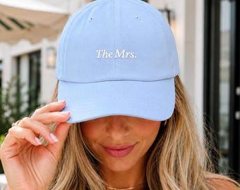 Bruidhoed | De MRS-geborduurde pet | Vrijgezellenmuts | Huwelijksreishoed | Future Mrs Hat | Bruidscadeau | Bruidsdouchecadeau