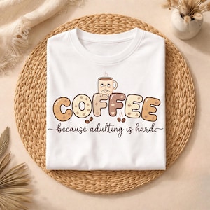 Coffee Lover Sarcastic Shirt, Grumpy Kawaii Mug Tee, Funny Caffeine Addict Gift, Morning Person Humor