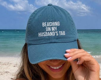 Zet het op de pet van mijn man | Gepersonaliseerde pet strandvakantie vrouw | Huwelijksreishoed | Grappig cadeau voor vrouw
