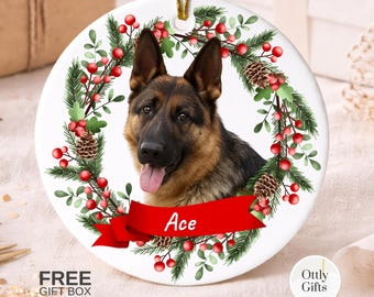 Personalized Pet Photo Ornament, Custom Dog or Cat Keepsake Gift