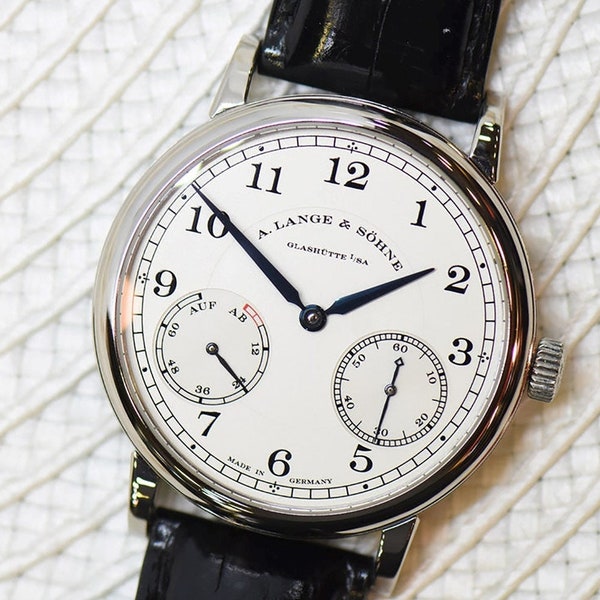 A. LANGE & SOHNE A. Lange and Sohne 1815 Up Down Silver Dial 18K White Gold Men's Watch Item No. 234.026