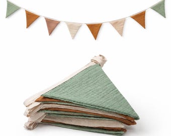 Fabric Bunting Banners, Cotton Garlands, Nursery Decor, Party Decoration