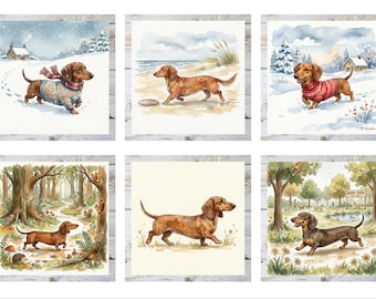 Dachshund Card Topper for card making, scrapbooking, paper craft or journaling