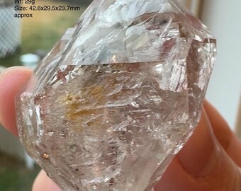 Himalayan Skeletal Quartz Point with Clay Inclusions & Internal Rainbows | Pakistan Himalaya Natural Crystal