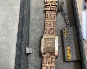 Pristine Fendi Brown Orologi Zucca Ladies Watch
