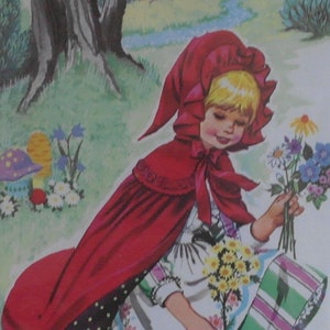 Vintage Little Red Riding Hood Print. Bild 2