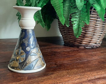 Vintage Ceramic Shell Vase, Sea Theme Vase