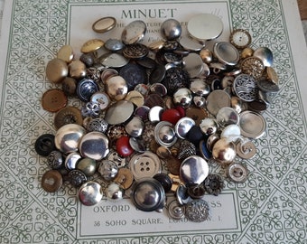 Mixed Metal Buttons x 100