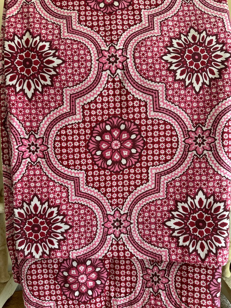 Vintage Mandala Style Curtains in Red 160cm x 175cm image 3