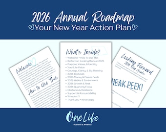 2026 Goal Setting Roadmap | Life Vision Workbook (PDF)