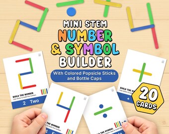 STEM Number & Symbol Builder Cards | Math Learning (PDF)
