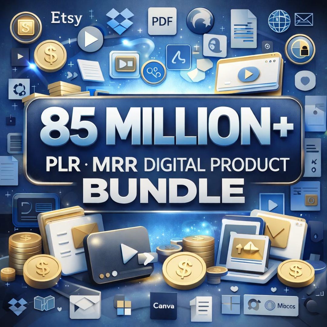 85 Million+ PLR MRR Digital Product Bundle (PDF) - Etsy