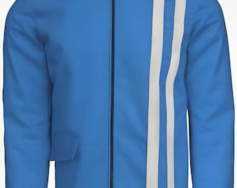 Rare 80s Chevignon Wool Bomber Jacket: French Leather Sleeve
