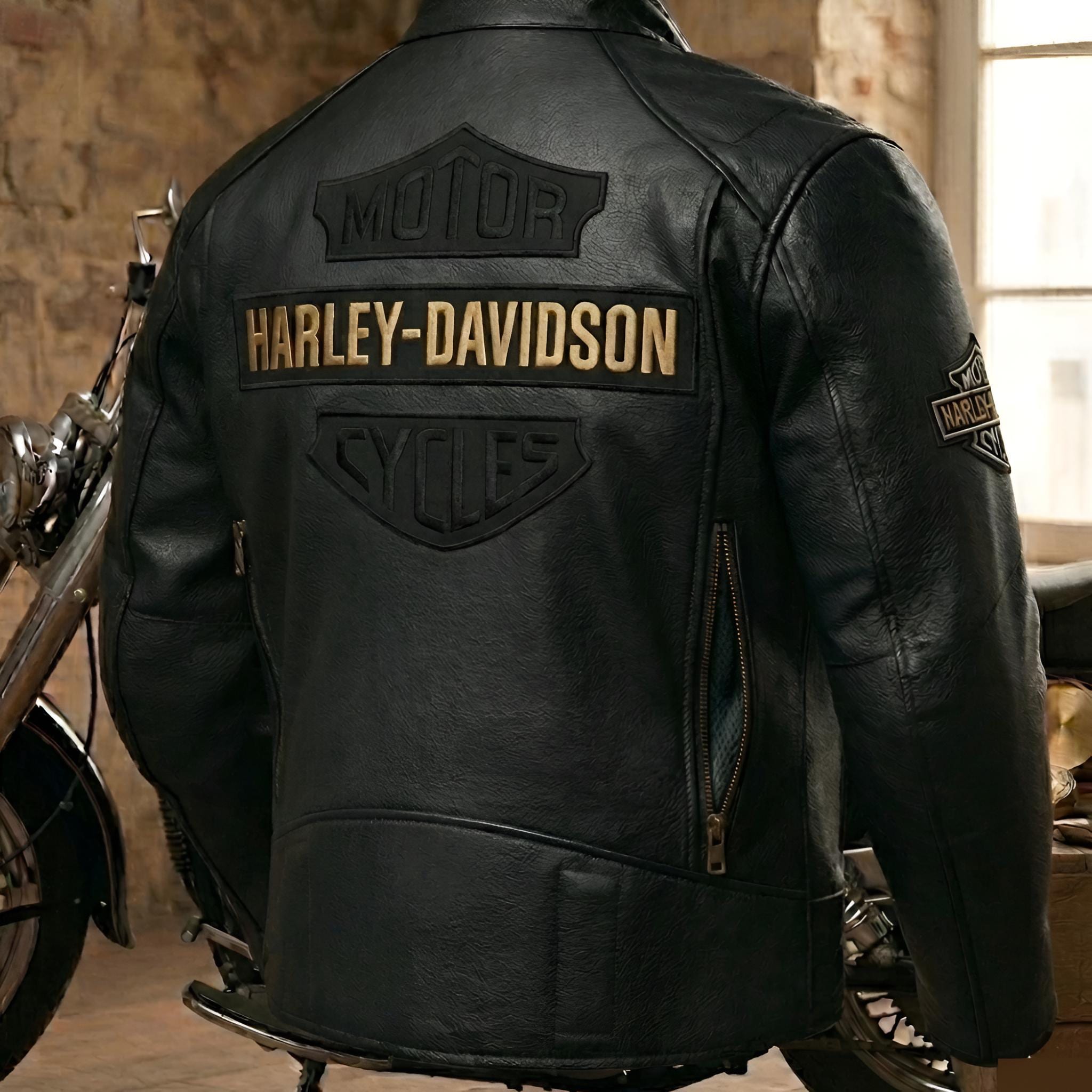 Mens Vintage Harley Davidson Leather Jacket - Etsy