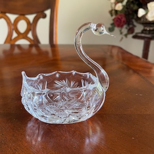 Bohemia Crystal Swan - Etsy