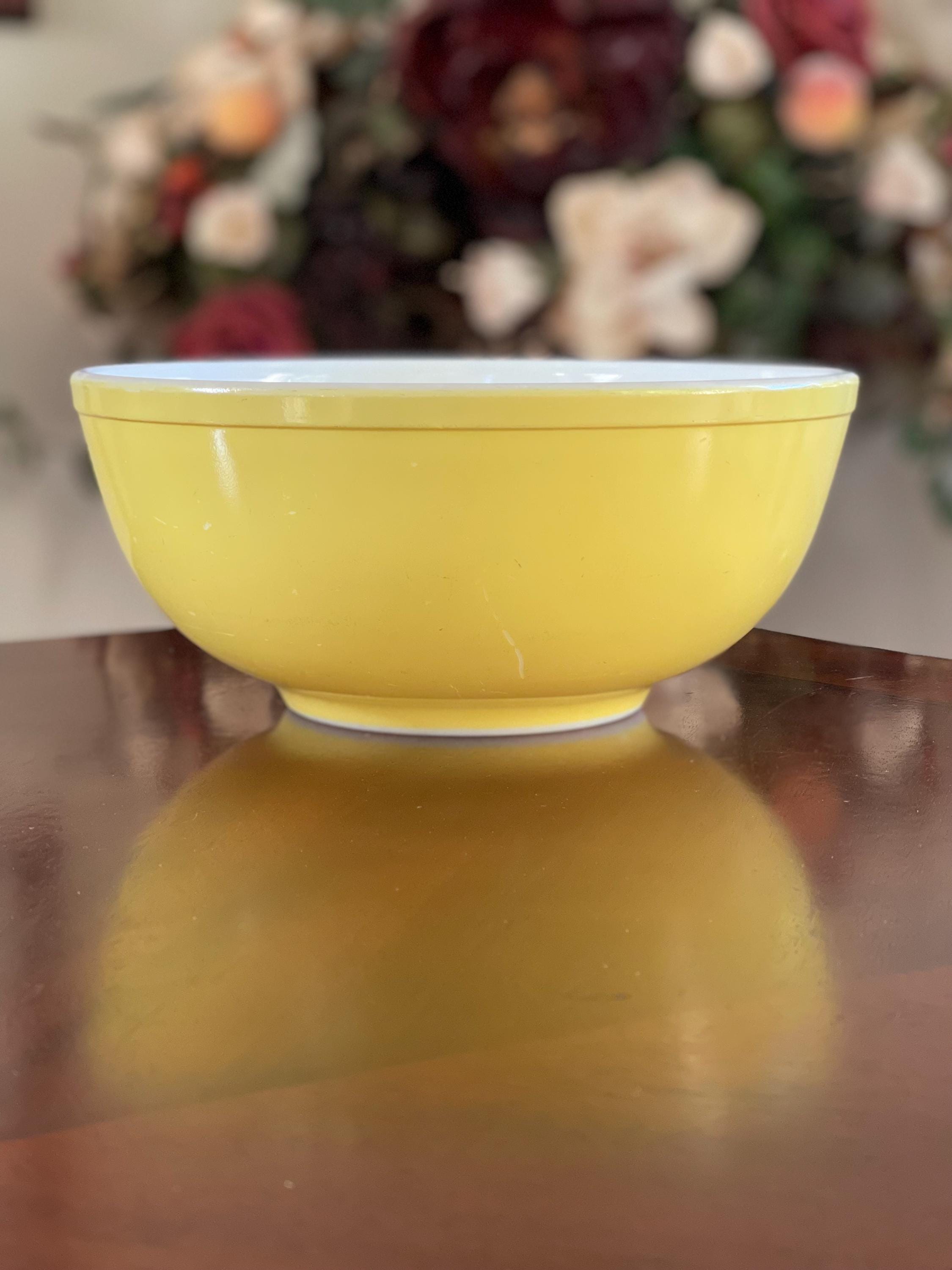 Yellow Pyrex Bowl - Etsy