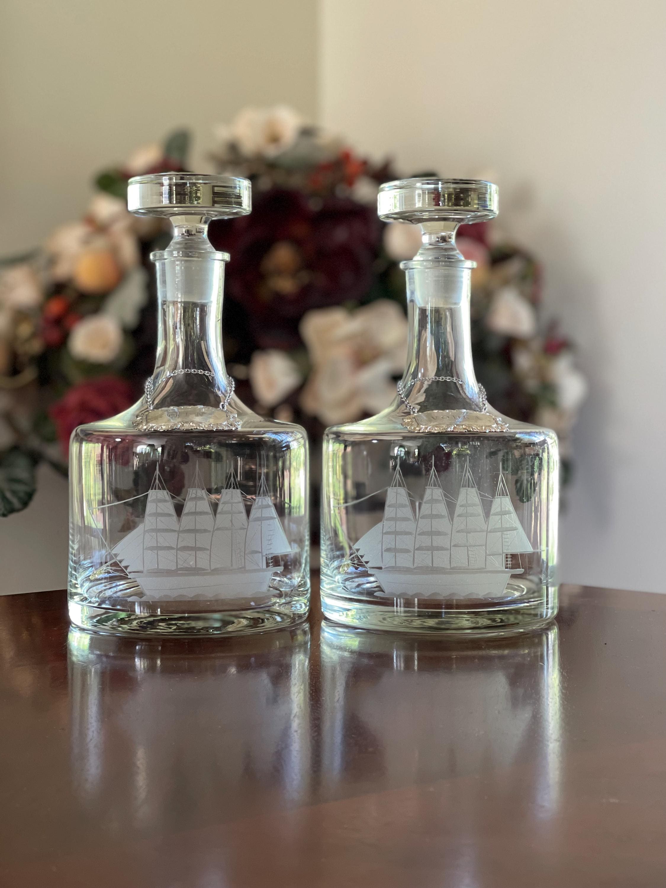 Vintage Decanter Tags Set - Etsy
