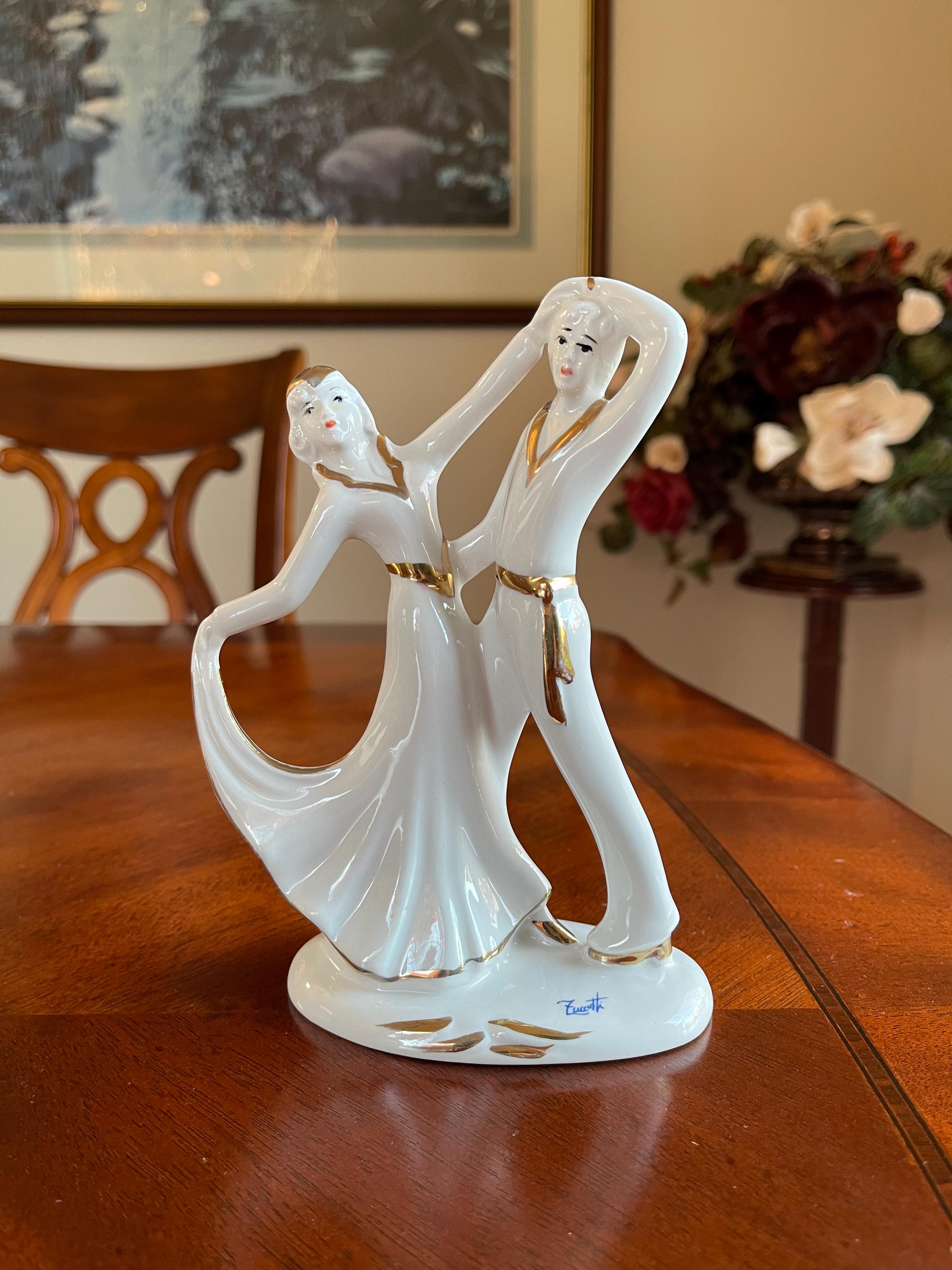 New Arte 90 ポンパドールダンサーペア Dancing Couple Porcelain Figurine - Etsy