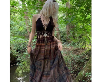 Vintage Fairy Grunge Mid-length Skirt 