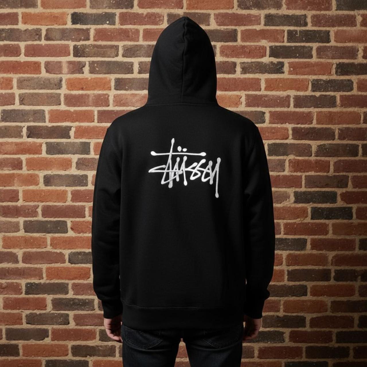 Y2K Streetwear Sweatshirt | Stussy Oversized Graffiti Hoodie
