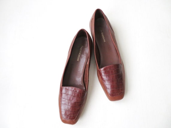 Enzo Angiolini flats brown leather 