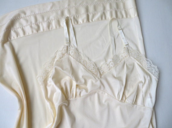 pale yellow slip dress