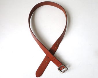 VINTAGE LEATHER Belt,banana Republic Small Leather Belt  display picture 3