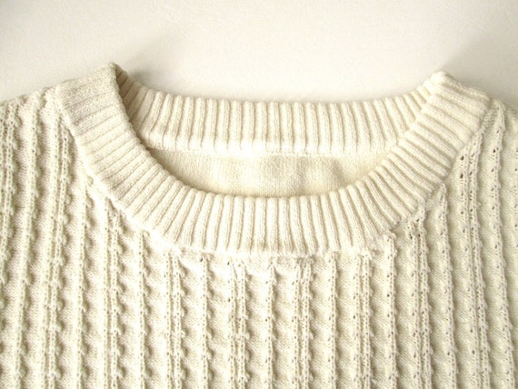 t-shirt sweater, beige pullover, minimalist style… - image 3