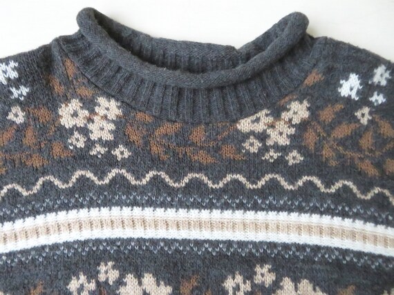 oversized rollneck sweater, mockneck pullover, gr… - image 4