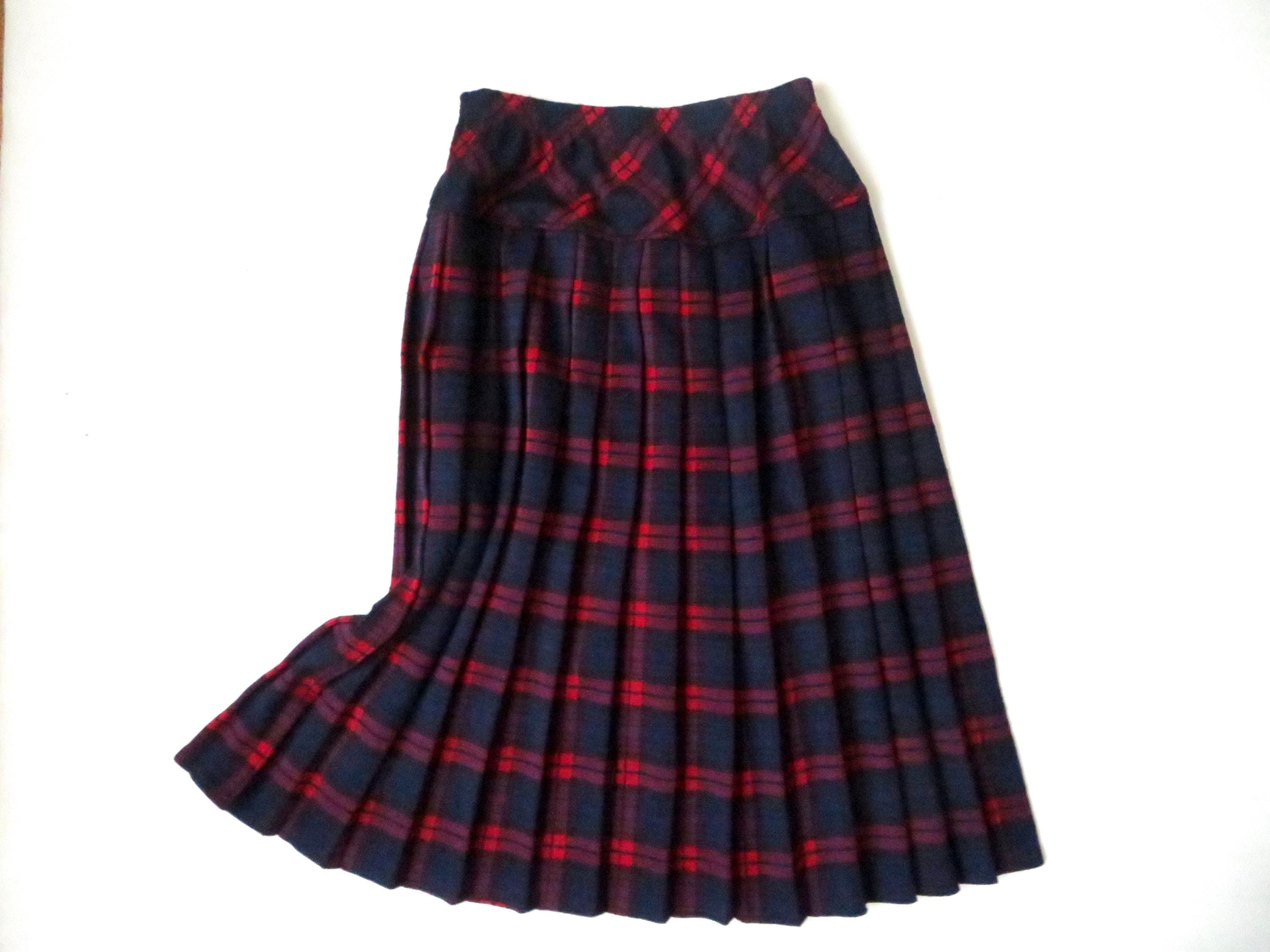 Sewing Pattern Pleated Skirt Skirt Length For Toddlers Plaid Skirt
