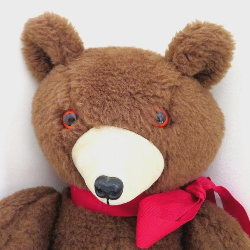 Teddy Bear Vintage Handmade Jointed Brown Stuffed Plush Animal - Etsy