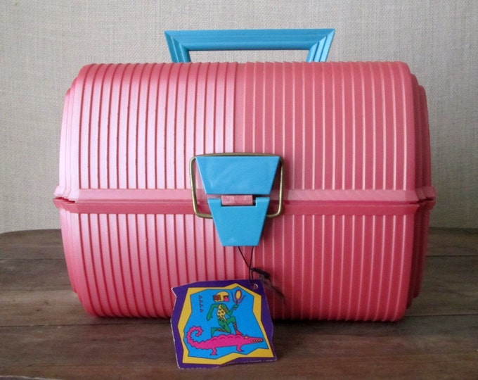 Makeup Case Train Case Caboodle Case by Sassaby 80s Etsy