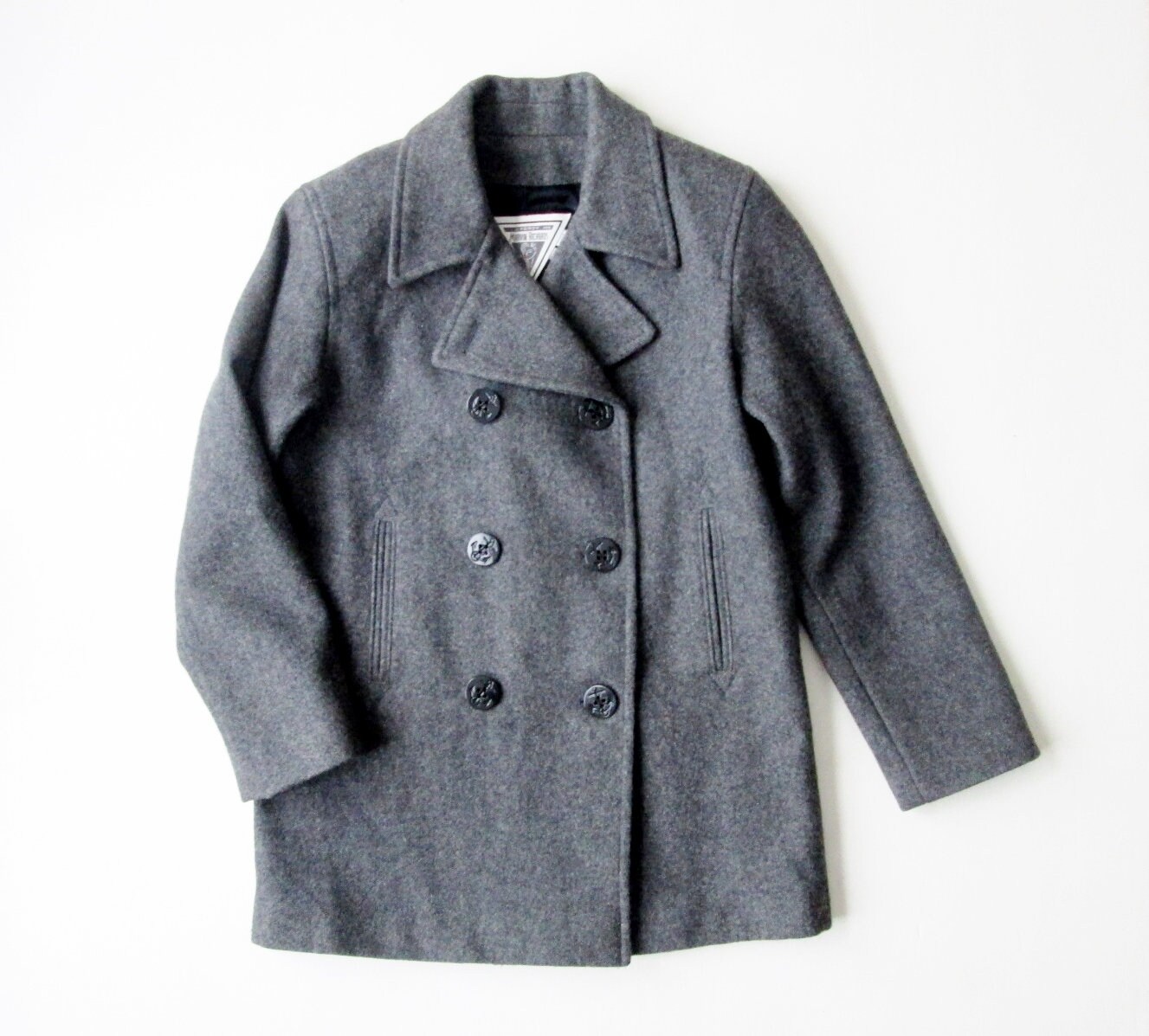 dark grey peacoat