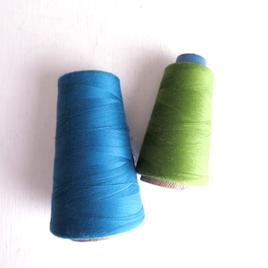 vintage cone thread, polyester industrial sewing supply, see DESCRIPTION