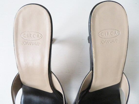 Joan & David high heel pumps, black leather mules… - image 7