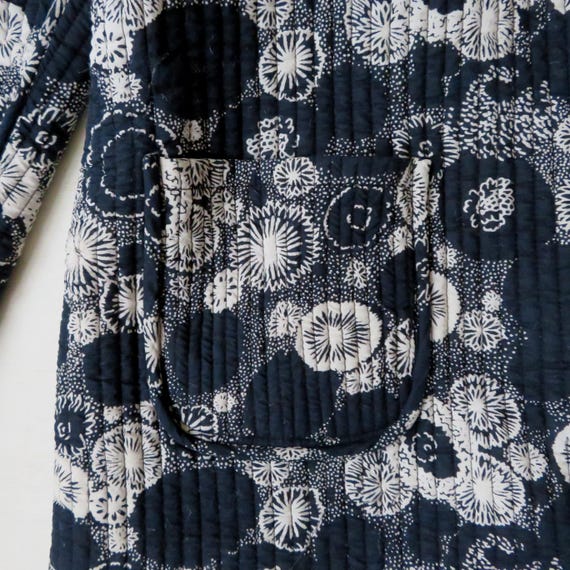 Vintage 90s Reversible Quilted Jacket: Black & Wh… - image 6