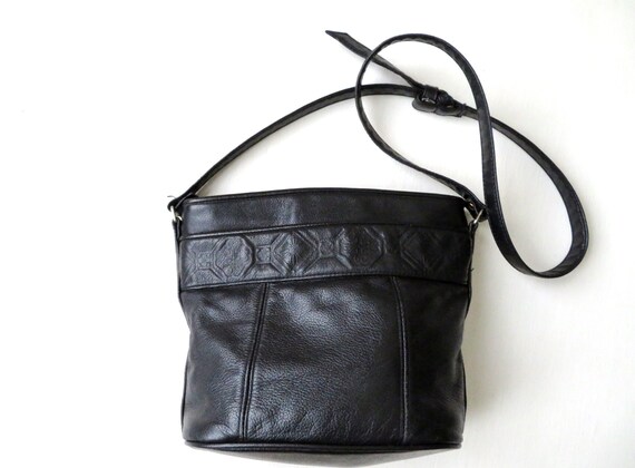 black purse with long strap