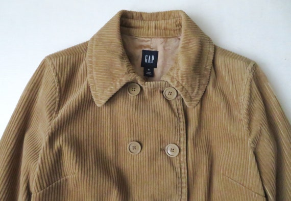 GAP pea coat, tan corduroy jacket with pockets, m… - image 7