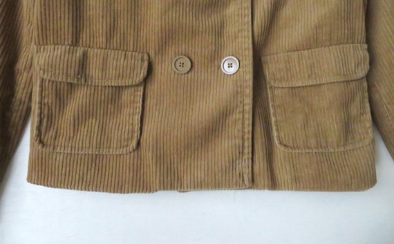 GAP pea coat, tan corduroy jacket with pockets, m… - image 8