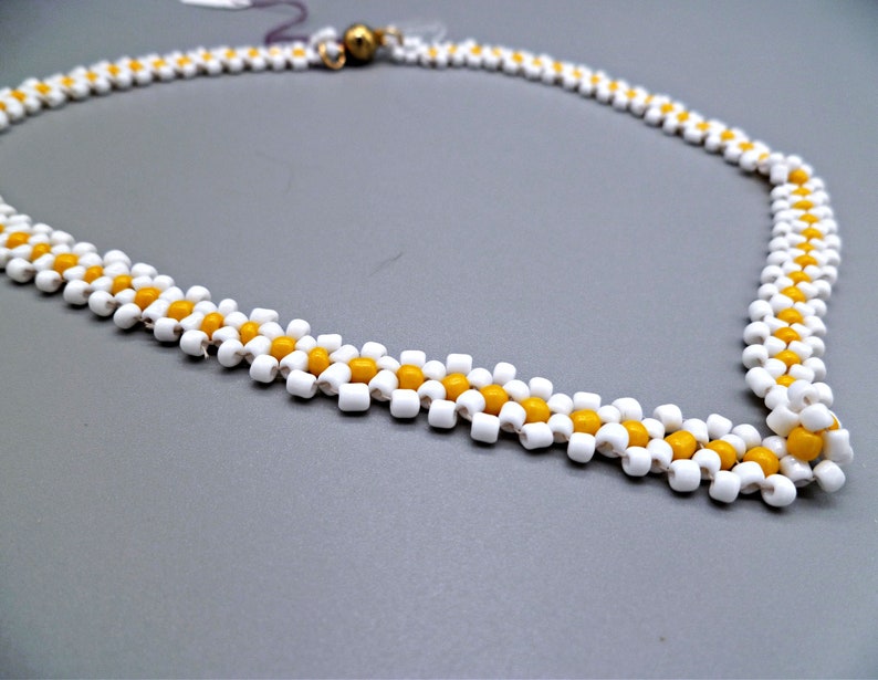 Embrace the Delicate Charm: Daisy Chain Choker, a Timeless Beauty, statement necklace, birthday/anniversary gift, gift for her, shower gift image 6