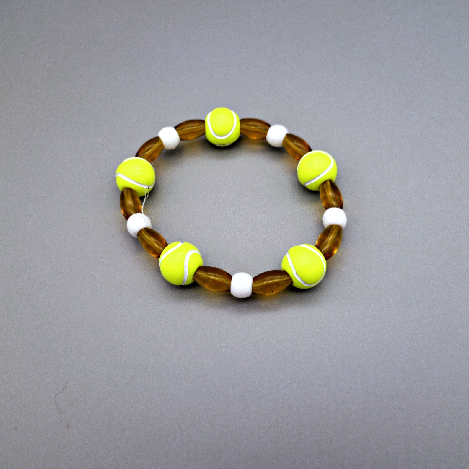 Sports Lovers Novelty Tennis Ball Stretch Bracelet & Dangle Etsy