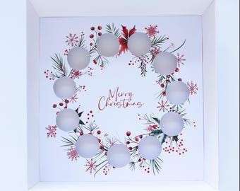 AUS size - Christmas Wreath Box Insert Template for Mini Cupcakes