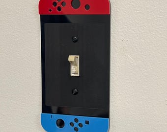 Plaque JoyCon Swith inspirée d'une console de décoration d'intérieur, contrôleur en acrylique pour interrupteur, cache pour prise de courant