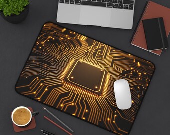 Leuchtende Platinen Chip | Tech Platine Mousepad