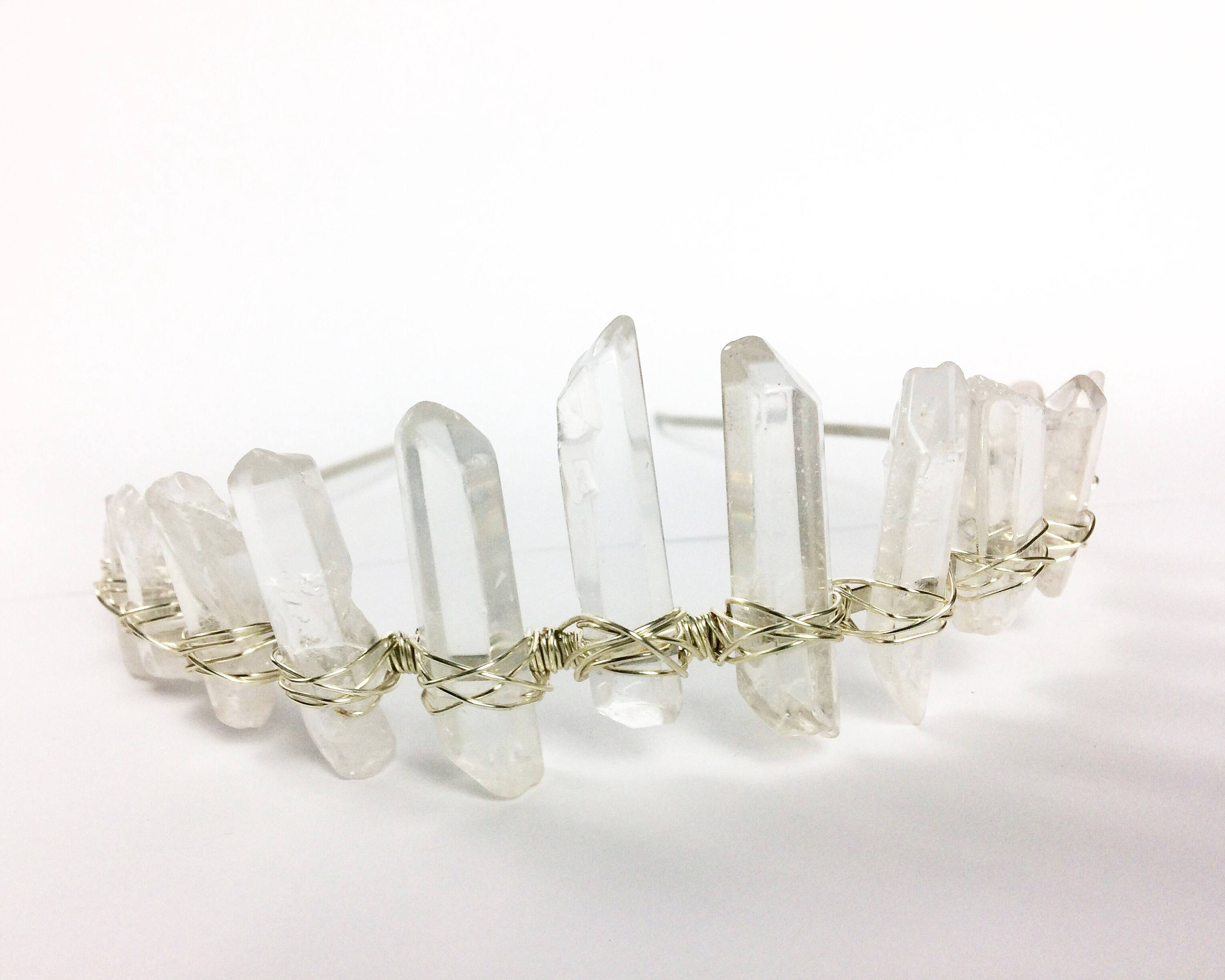 Ice Queen Crown crystal crown quartz crown raw crystal Etsy