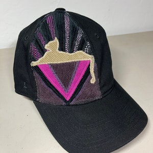 KIDS/YOUTH SIZE - Cats Under the Stars patchwork adjustable curve bill dad hat