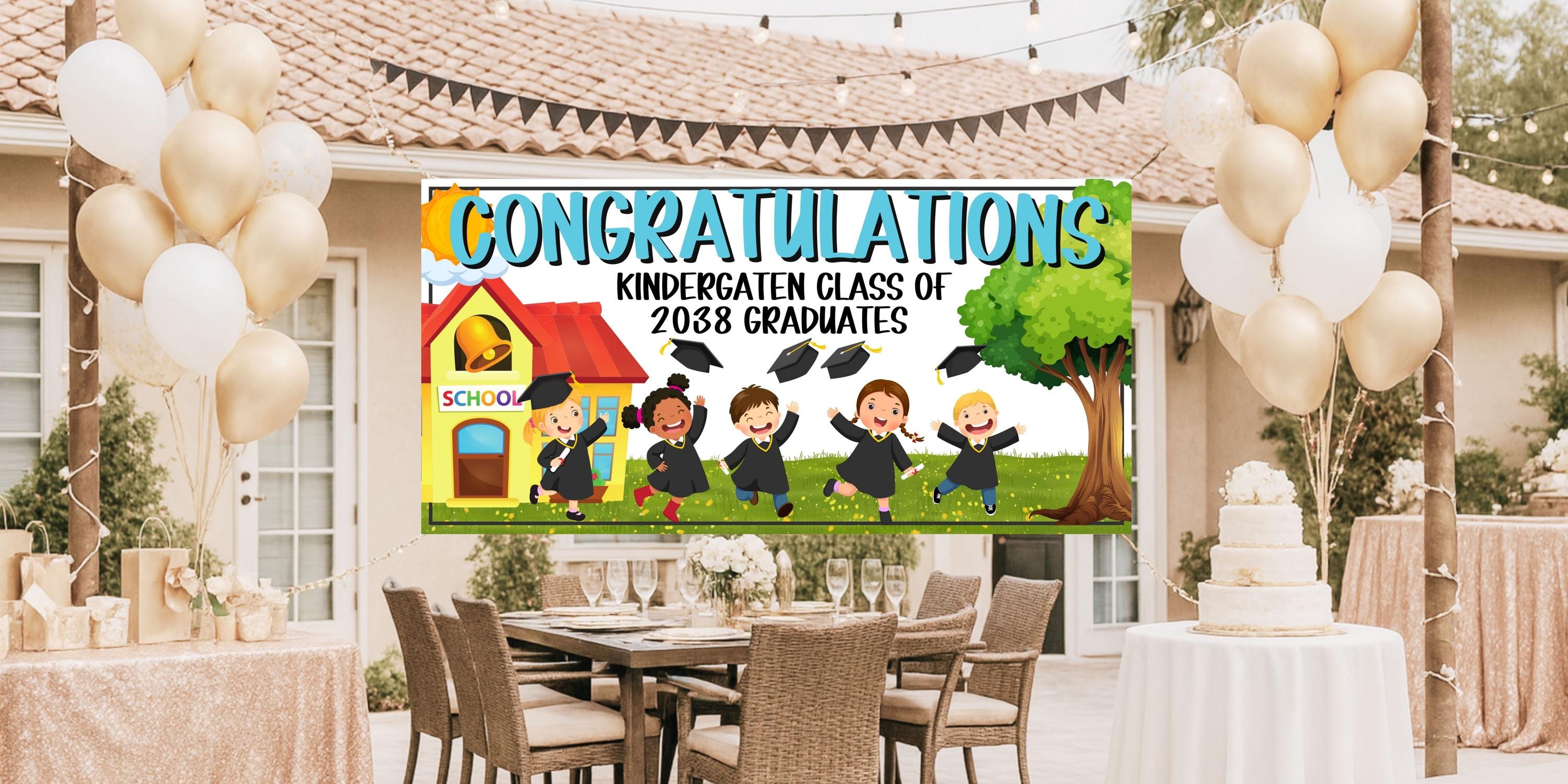 Kindergarten Graduation Banner 2038, Kindergarten Class of 2038 ...