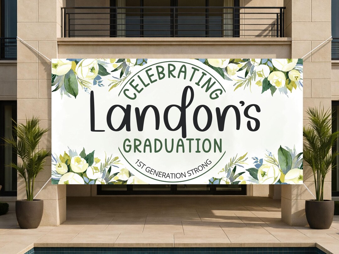 First Gen Grad Sign First Generation Graduation Banner, Proud Family Grad Banner Indoor ...
