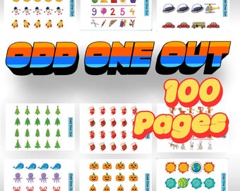 Odd One Out Activity Book | 100 Puzzle Pages (PDF)