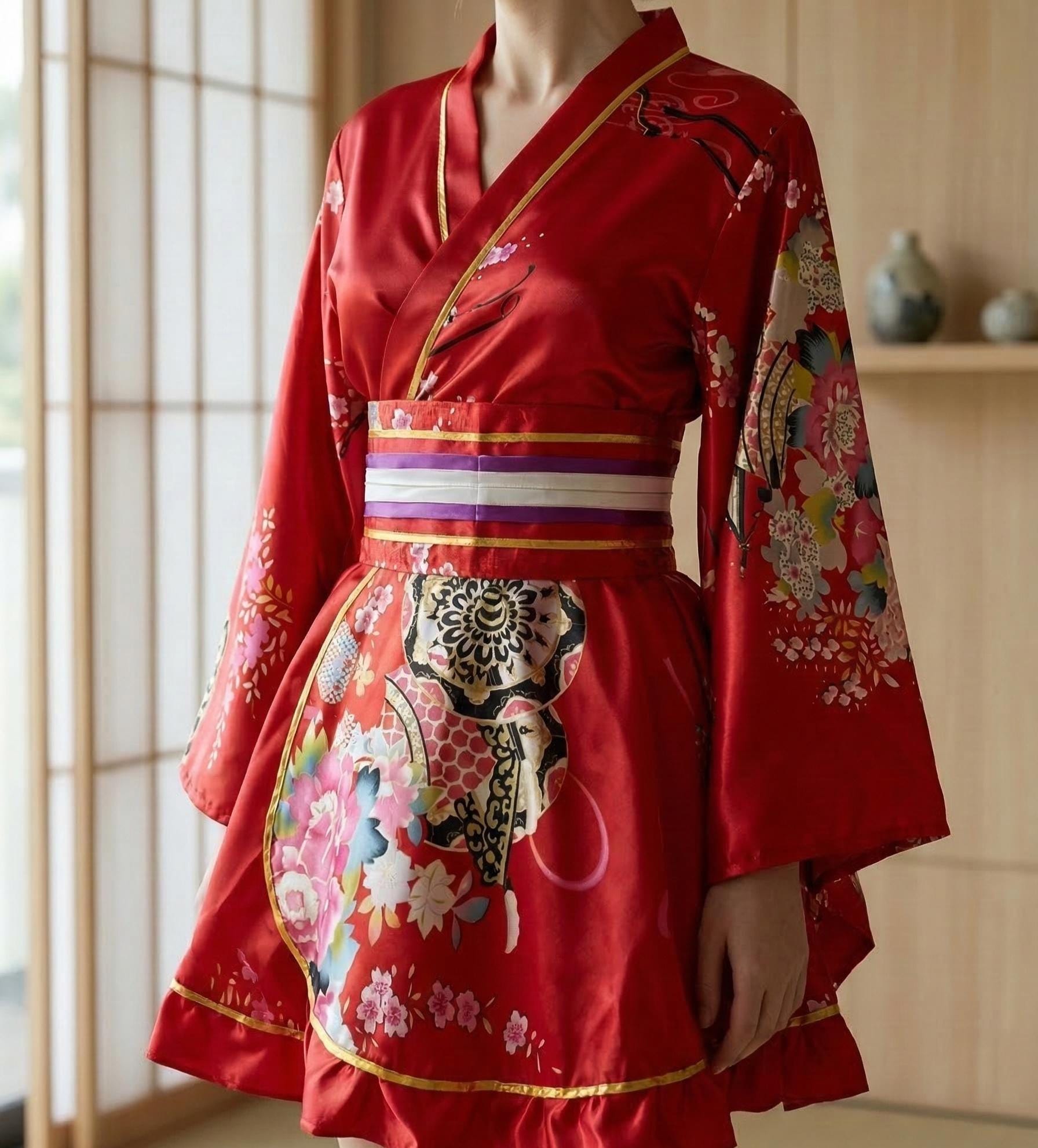 open lace back dress Red Floral Embroidered Mini Dress - All Dresses main image 1